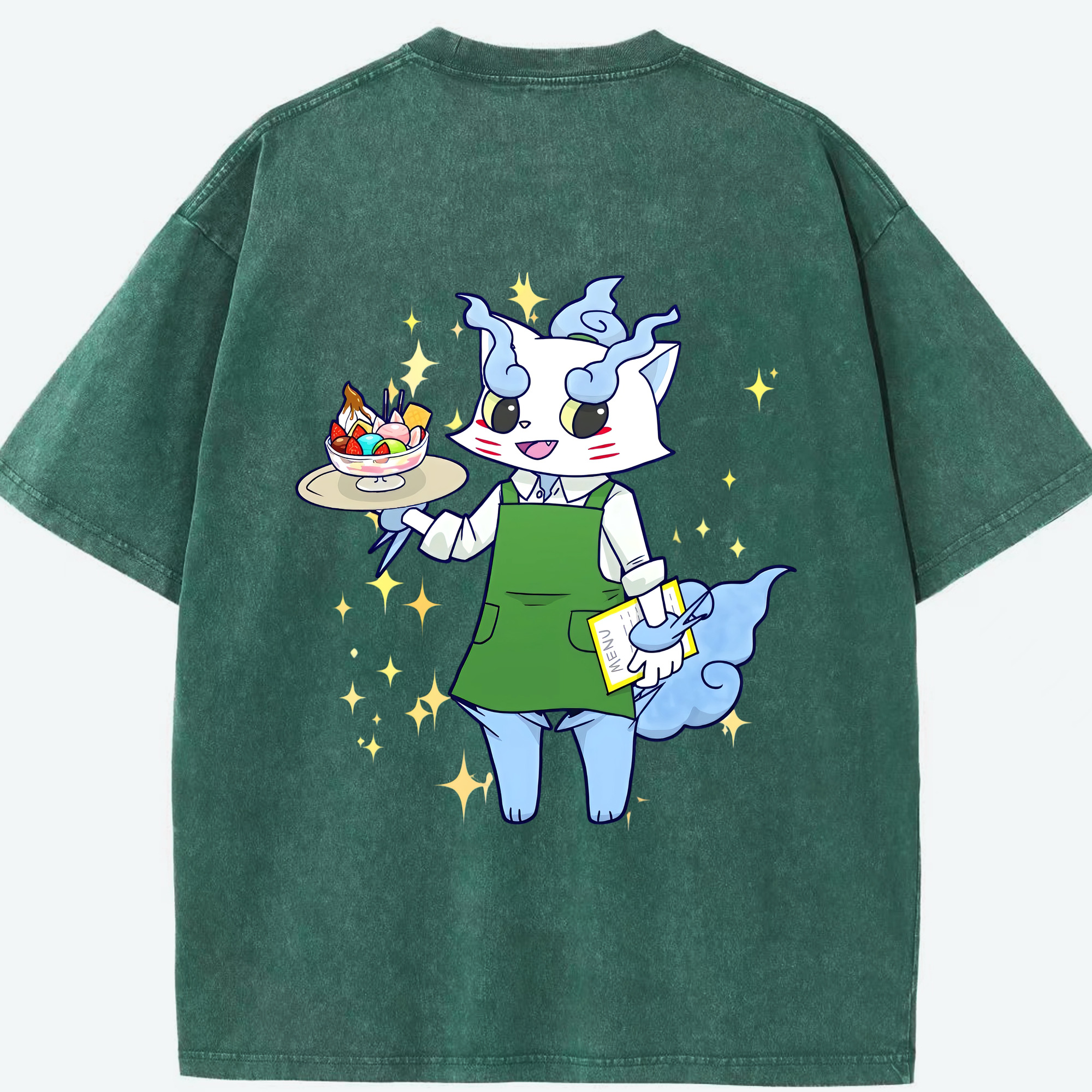 （画像用） 妖怪ウォッチ Yo-kai Watch 綿100% ヴィンテージ風 半袖Tシャツ（背面プリント）
